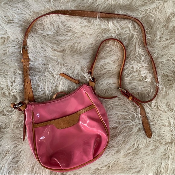 Dooney & Bourke Pink Bag With Leather Details - Picture 1 of 11